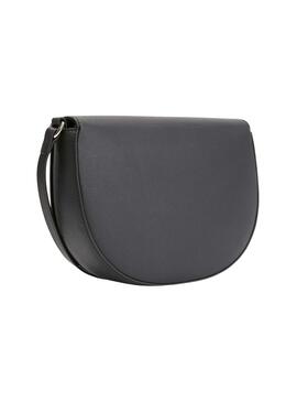 Bolso Calvin Klein Re-Lock Saddle Bag Negro Mujer