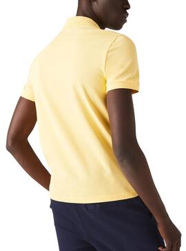 Polo Lacoste Regular Fit Amarillo Para Hombre