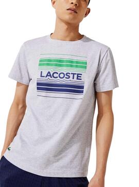 Camiseta Lacoste TH0851 Gris para Hombre