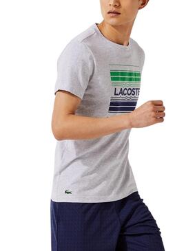 Camiseta Lacoste TH0851 Gris para Hombre