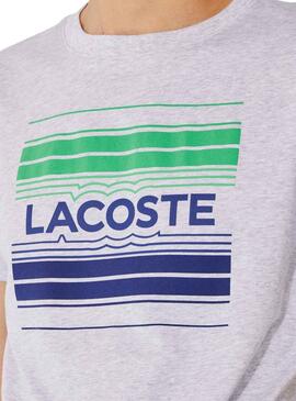 Camiseta Lacoste TH0851 Gris para Hombre