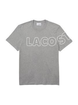 Camiseta Lacoste Heritage Gris Hombre