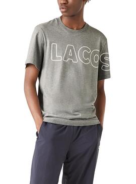 Camiseta Lacoste Heritage Gris Hombre