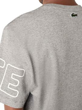 Camiseta Lacoste Heritage Gris Hombre