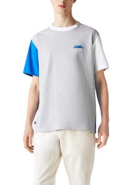 Camiseta Lacoste Live Gris Para Hombre