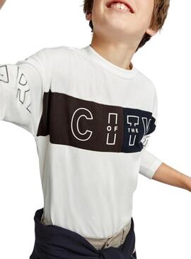 Camiseta Mayoral Future Blanca Para Niño