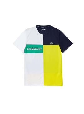 Camiseta Lacoste Sport Colorblock Para Hombre