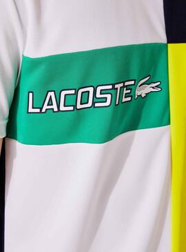 Camiseta Lacoste Sport Colorblock Para Hombre