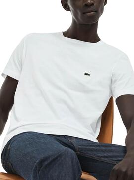 Camiseta Lacoste Basico Blanco Hombre