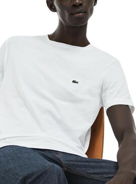 Camiseta Lacoste Basico Blanco Hombre