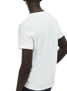 Camiseta Lacoste Basico Blanco Hombre