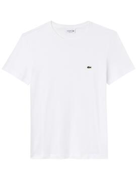 Camiseta Lacoste Basico Blanco Hombre
