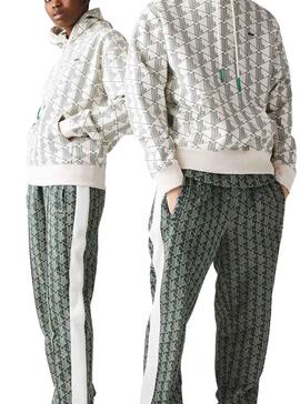 Sudadera Lacoste LIVE Blanca Y Negra Unisex