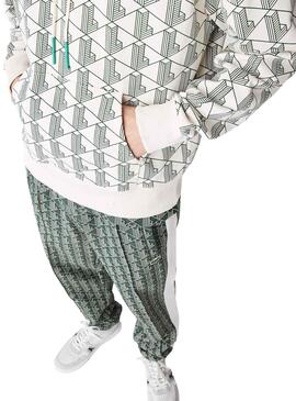 Sudadera Lacoste LIVE Blanca Y Negra Unisex