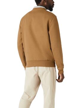 Sudadera Lacoste Basica Camel para Hombre