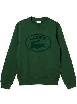 Sudadera Lacoste Básica Cocodrilo Verde Hombre