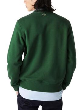 Sudadera Lacoste Básica Cocodrilo Verde Hombre