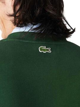 Sudadera Lacoste Básica Cocodrilo Verde Hombre