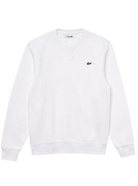 Sudadera Lacoste Sport Basic Logo Blanco Hombre