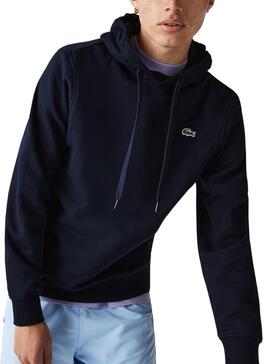 Sudadera Lacoste Basic Hood Azul Marino Hombre