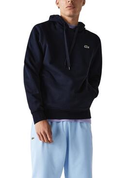 Sudadera Lacoste Basic Hood Azul Marino Hombre