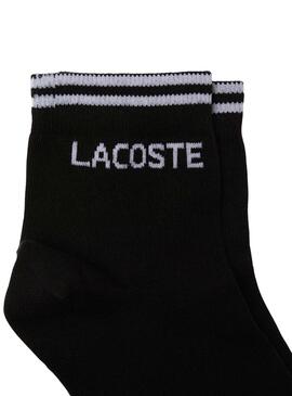 Pack2 Calcetines Lacoste Sport Blanco Negro Hombre