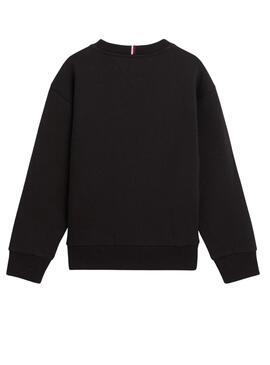 Sudadera Tommy Hilfiger Logo Negro Para Niño