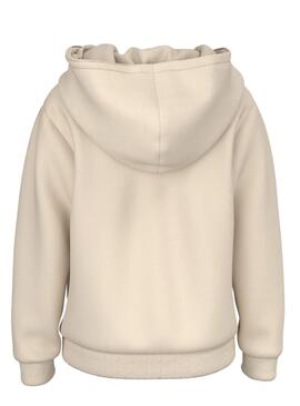 Sudadera Name It Lena Capucha Beige Para Niña