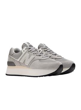 Zapatillas New Gris Para Mujer