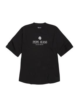 Camiseta Pepe Jeans Lia Negro Mujer