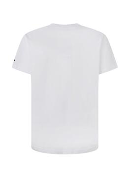 Camiseta Pepe Jeans Trey Blanca Para Hombre