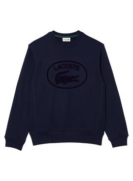 Sudadera Lacoste Básica Marino Para Hombre