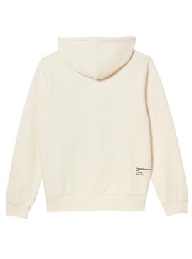 Sudadera Lacoste Classic Fit Beige Para Hombre