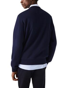 Sudadera Lacoste Cocodrilo Marino Para Hombre