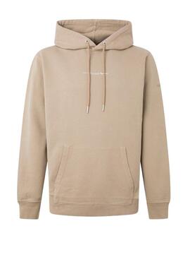 Sudadera Pepe Jeans David Básica Beige Hombre