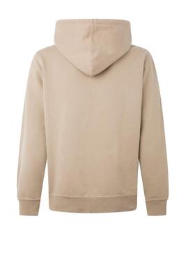 Sudadera Pepe Jeans David Básica Beige Hombre