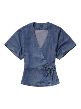 Blusa Pepe Jeans Willow Azul Mujer