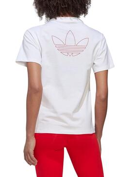 Camiseta Adidas Regular Blanca Para Mujer