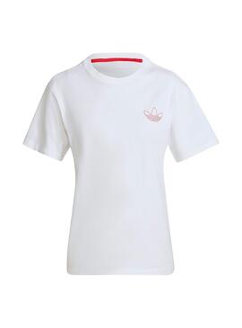 Camiseta Adidas Regular Blanca Para Mujer