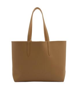 Bolso Lacoste Reversible Camel Para Mujer