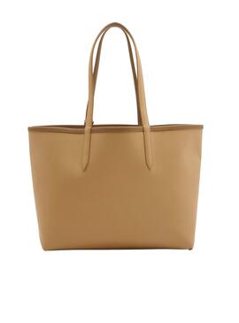 Bolso Lacoste Reversible Camel Para Mujer