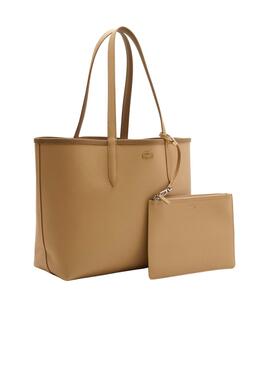 Bolso Lacoste Reversible Camel Para Mujer