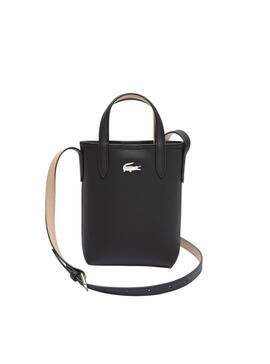 Bandolera Lacoste Anna Reversible Negro y Camel