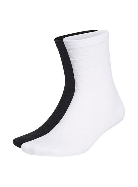 Calcetines Adidas Jacquard Trefoil Blanco Negro 