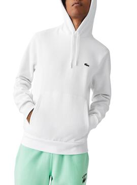 Sudadera Lacoste Classic Fit Blanca Para Hombre