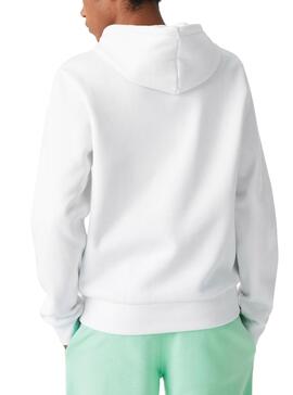 Sudadera Lacoste Classic Fit Blanca Para Hombre