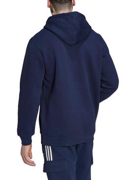 Sudadera Adidas Essential Hood Azul Para Hombre