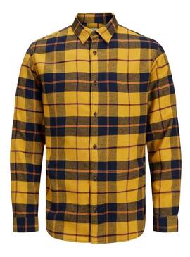 Camisa Jack And Jones Plain Autumn Amarilla Hombre