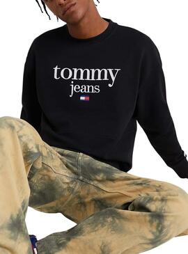 Sudadera Tommy Jeans Reg Modern Negra Hombre