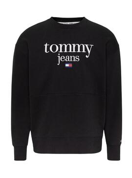 Sudadera Tommy Jeans Reg Modern Negra Hombre